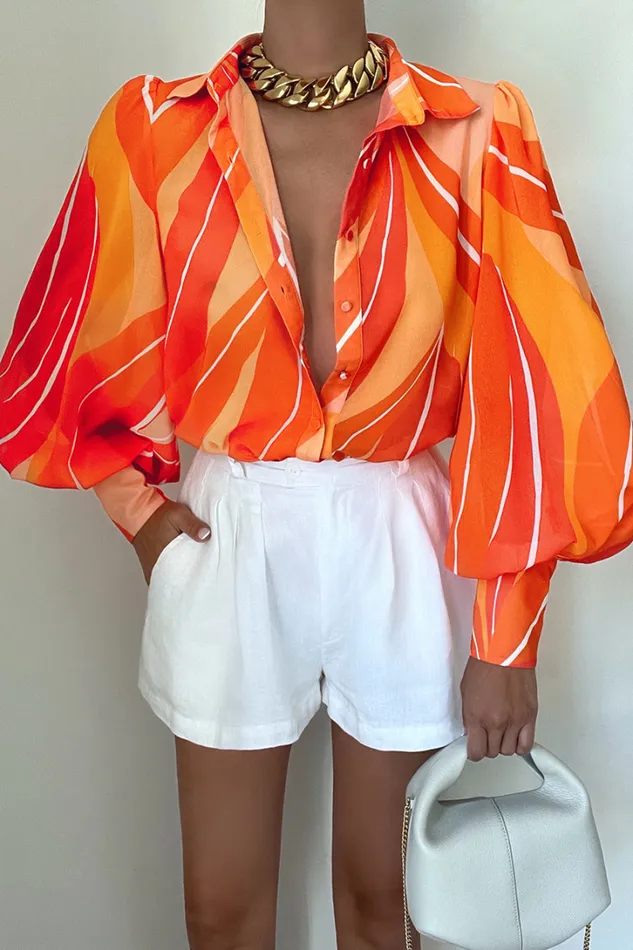 Runaway The Label Shirts and Blouses FLEETWOOD BLOUSE Orange Rowena 8211 Women