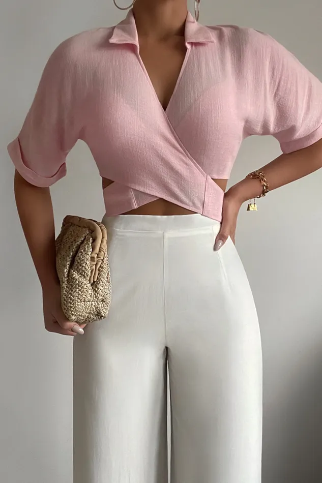 Runaway The Label Shirts and Blouses Vacay Shirt Pink 8211 Women