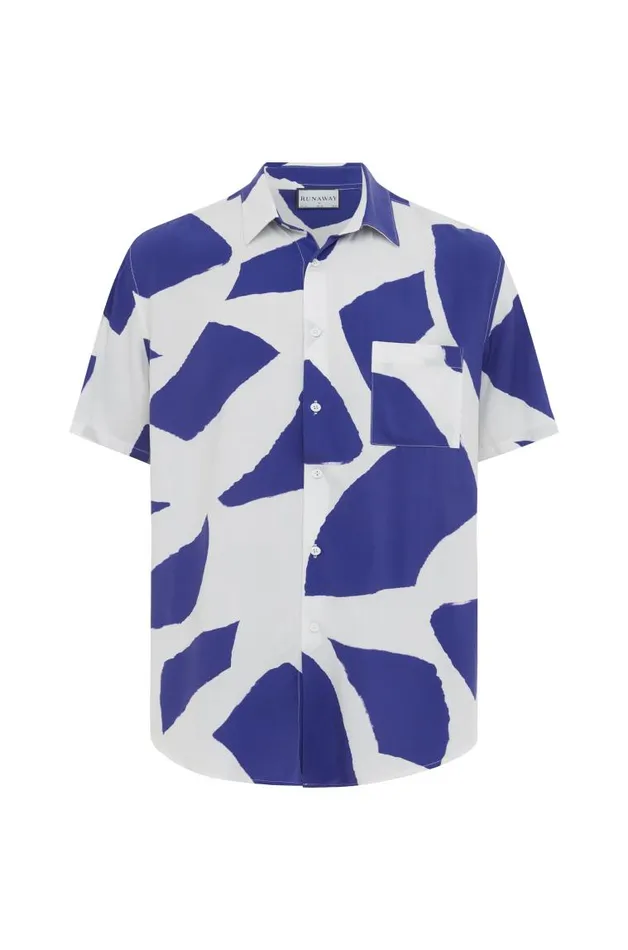 Runaway The Label Shirts LAZURE SHIRT Blue Stone 8211 Men