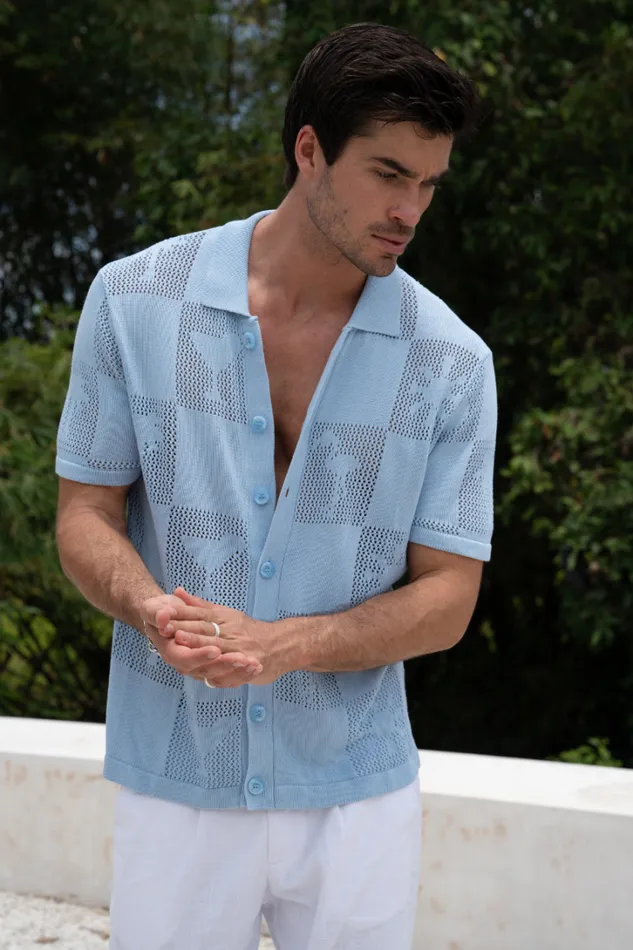 Runaway The Label Shirts PATRICK SHIRT Sky Blue 8211 Men