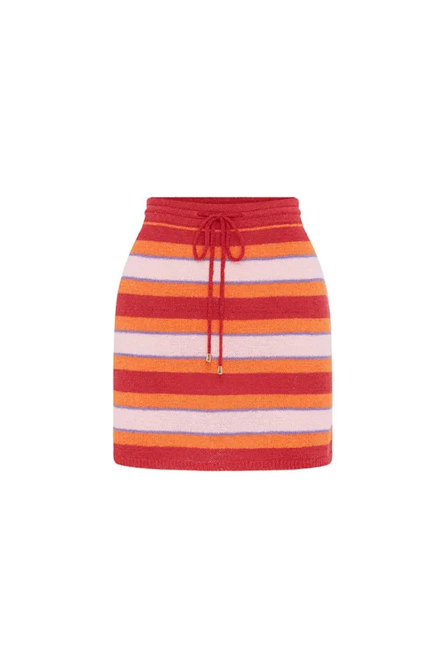 Runaway The Label Skirts NATALIE MINI SKIRT Pink Multi 8211 Women