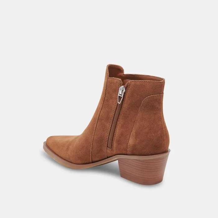 Sawyer Booties Chestnut Suede Women Dolce Vita Boots and Booties