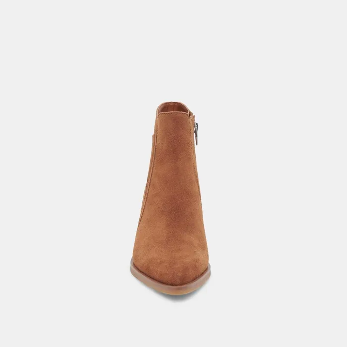 Sawyer Booties Chestnut Suede Women Dolce Vita Boots and Booties