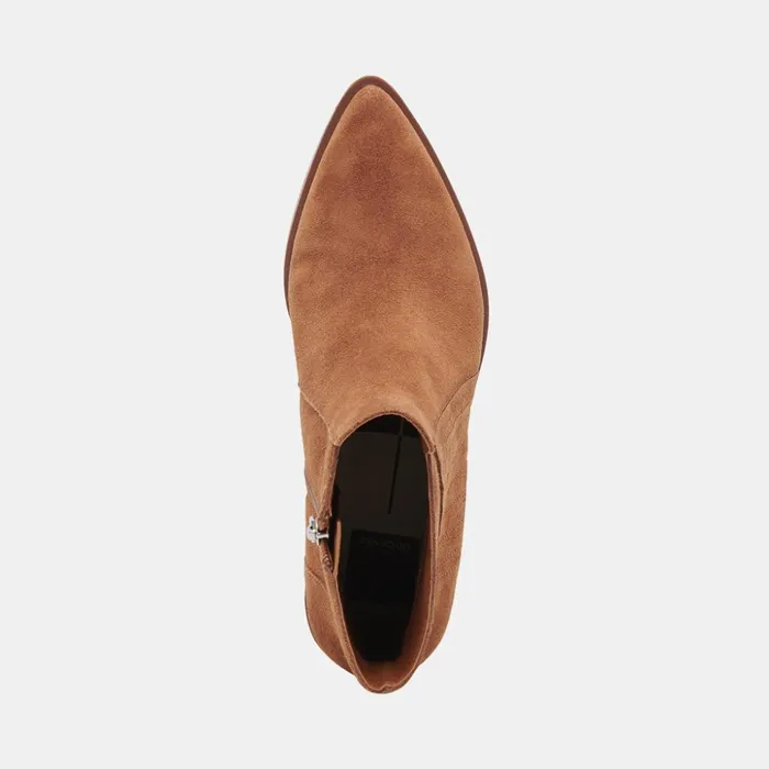 Sawyer Booties Chestnut Suede Women Dolce Vita Boots and Booties