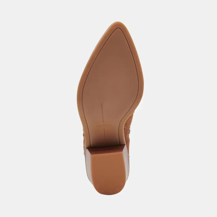 Sawyer Booties Chestnut Suede Women Dolce Vita Boots and Booties