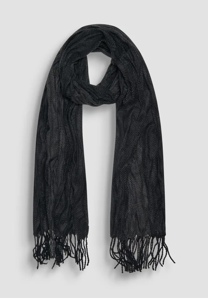 Scarves Men Antony Morato Jaquard Scarf Dark Gray Melange