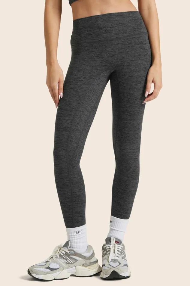 SET ACTIVE Activewear FORMCLOUD CLOUD MIDRISE LEGGINGS 8211 PEPPER HEATHER GREY 8211 Women