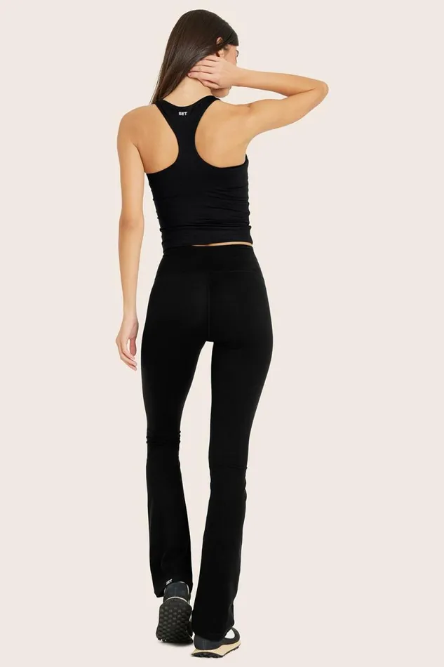 SET ACTIVE Activewear FORMCLOUD CLOUD STRAIGHT LEGGINGS 8211 ONYX 8211 Women