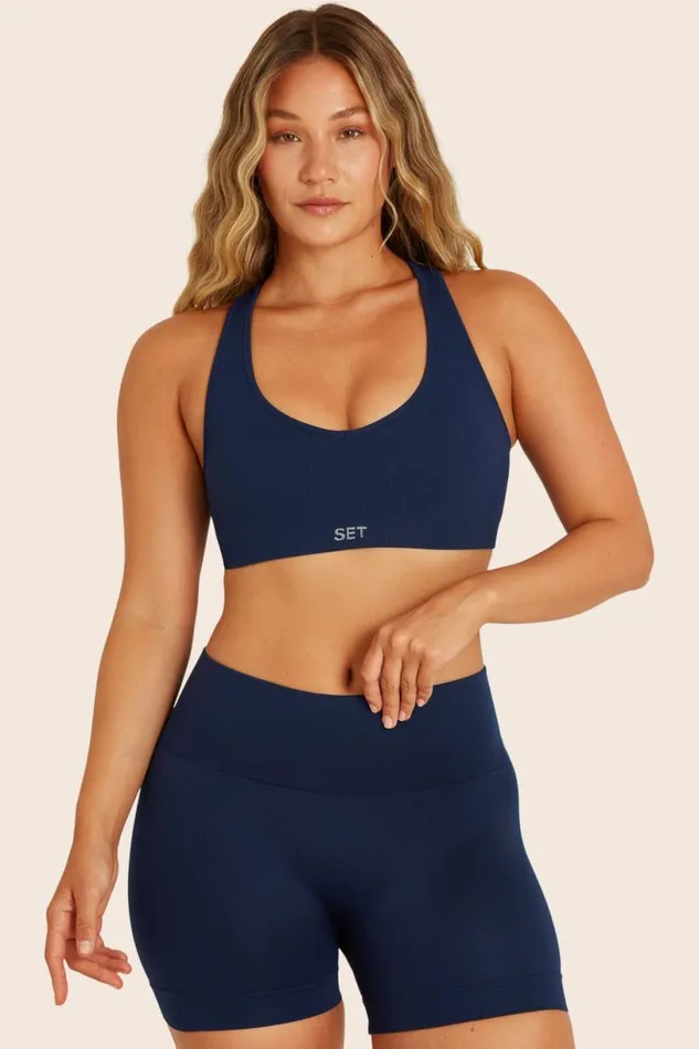 SET ACTIVE Activewear SCULPTFLEX POWER RACER BRA 8211 TWILIGHT 8211 Women