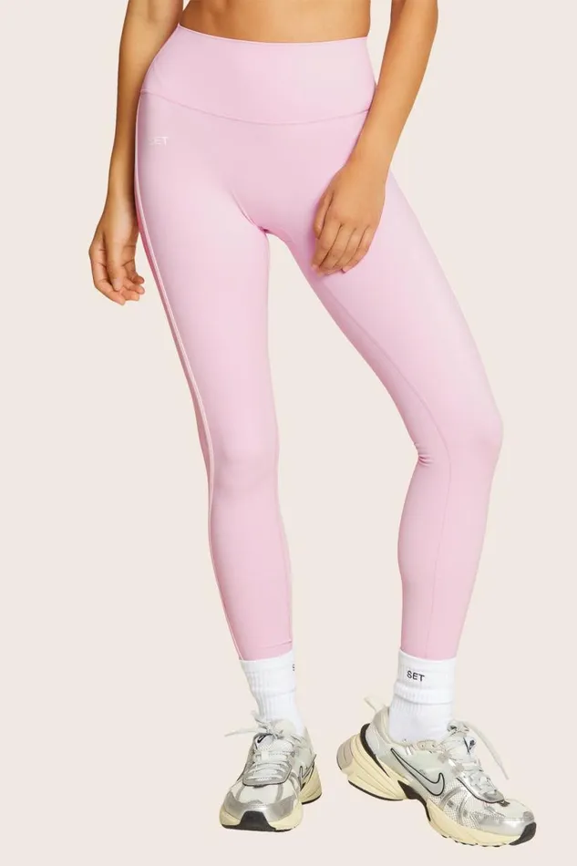 SET ACTIVE Activewear SPORTBODY SPORTY STRIPE LEGGINGS 8211 PRIMROSE 8211 Women