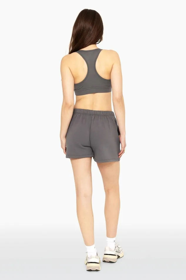 SET ACTIVE Bottoms HEAVYWEIGHT SWEATS SWEAT SHORTS 8211 GRAPHITE 8211 Women