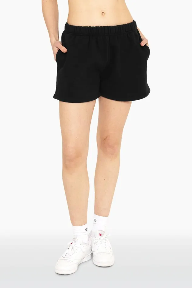 SET ACTIVE Bottoms HEAVYWEIGHT SWEATS SWEAT SHORTS 8211 ONYX 8211 Women
