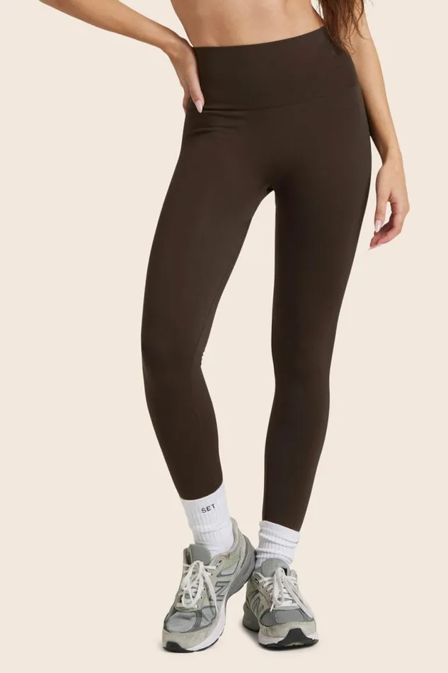 SET ACTIVE Bottoms SCULPTFLEX POWER HIGHRISE LEGGINGS 8211 ESPRESSO 8211 Women