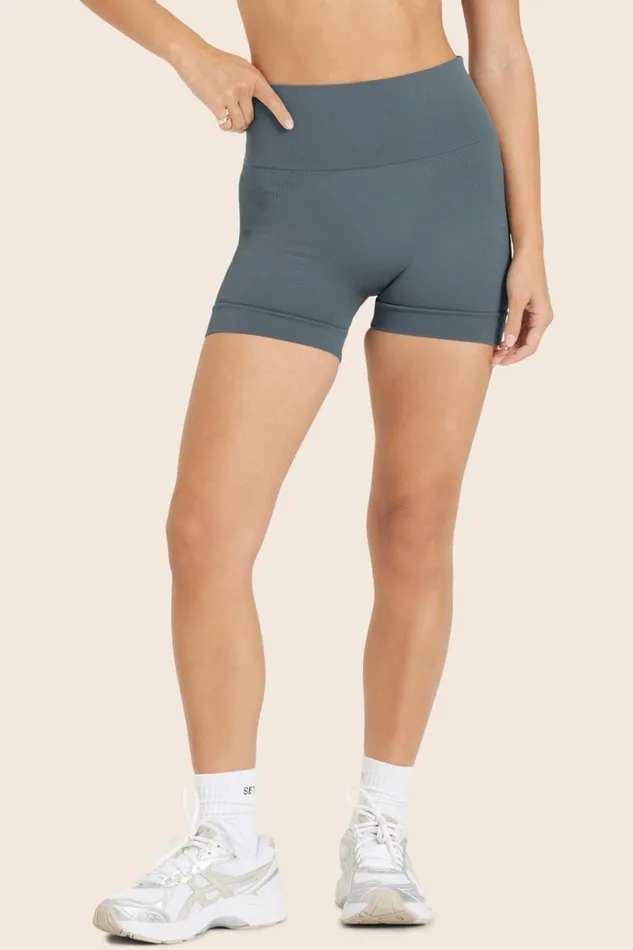SET ACTIVE Bottoms SCULPTFLEX POWER SHORTS 8211 SLATE 8211 Women