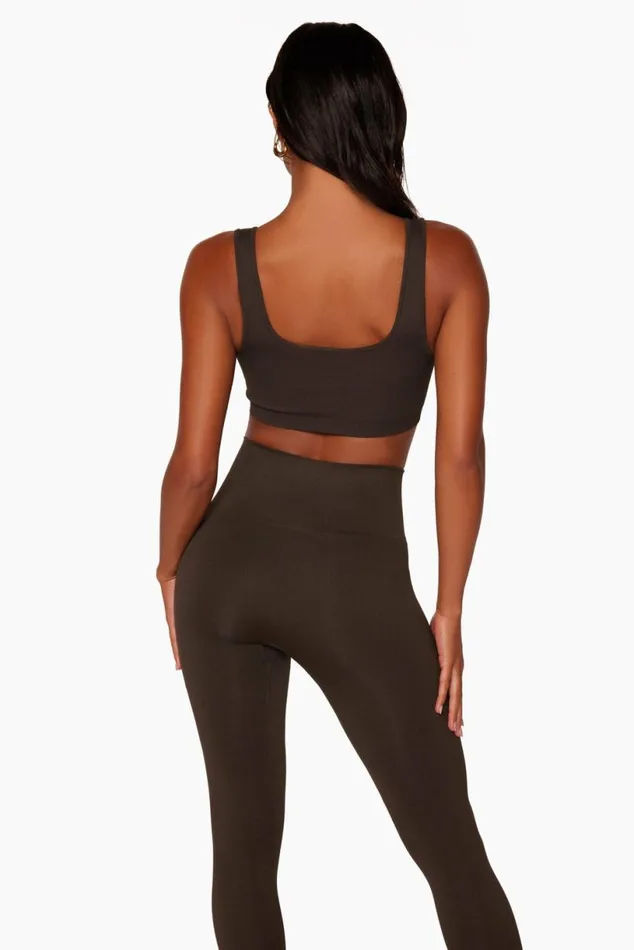 SET ACTIVE Bras Tops SCULPTFLEX POWER BOX CUT BRA 8211 ESPRESSO 8211 Women