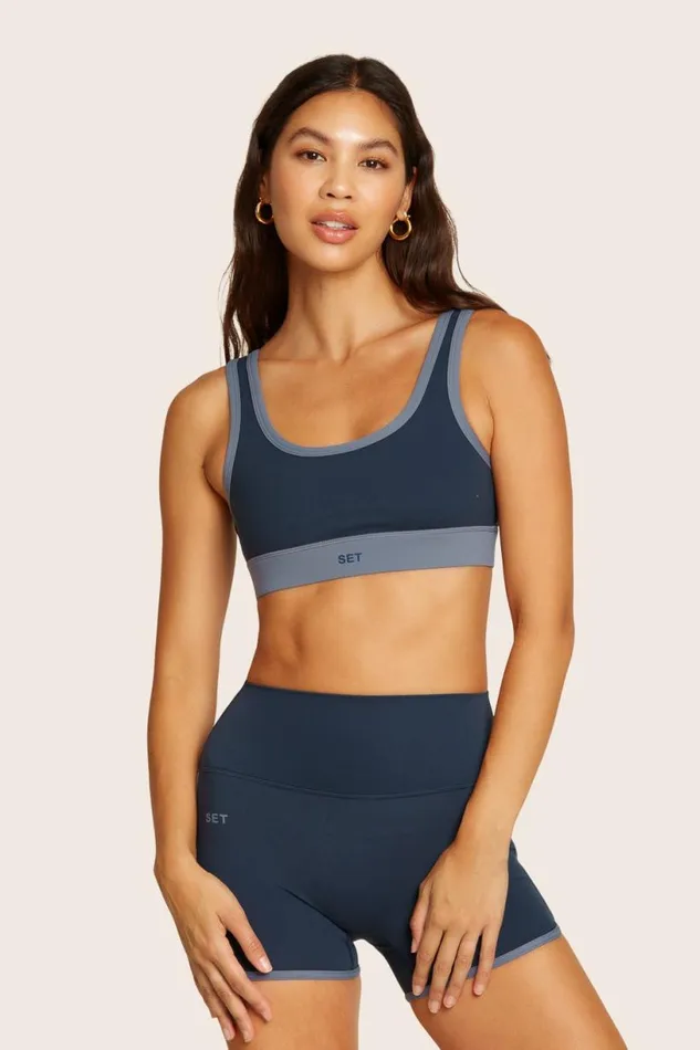 SET ACTIVE Bras Tops SPORTBODY SPORTY BAND BRA 8211 HARBOR 8211 Women