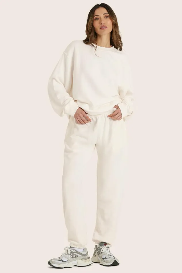 SET ACTIVE Sweats LIGHTWEIGHT SWEATS CLASSIC POCKET SWEATPANTS 8211 BLANC 8211 Women