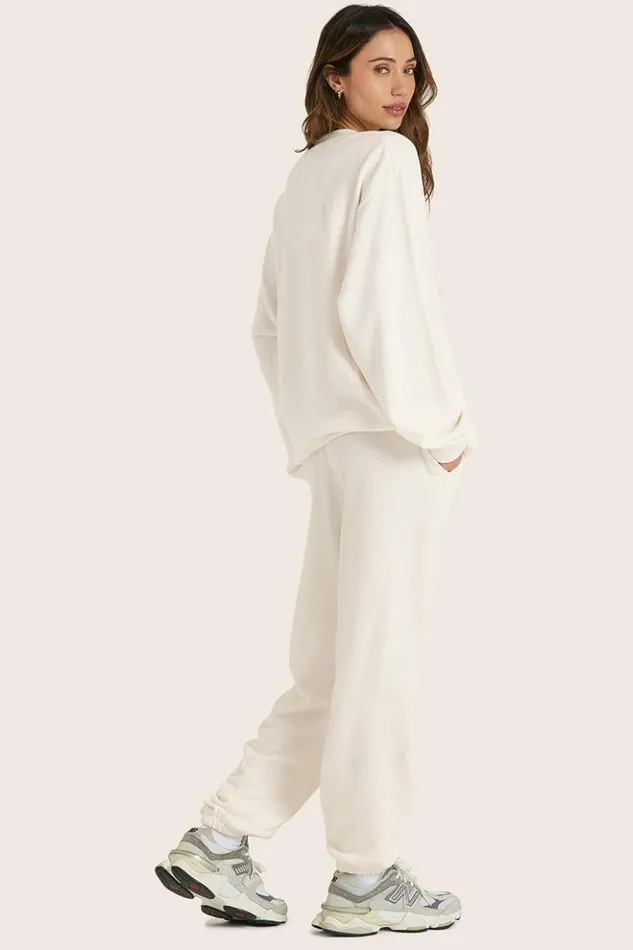SET ACTIVE Sweats LIGHTWEIGHT SWEATS CLASSIC POCKET SWEATPANTS 8211 BLANC 8211 Women