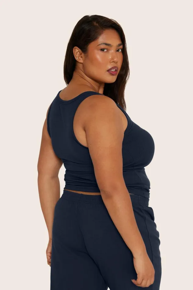 SET ACTIVE Tops Tanks Tees RIBBED MODAL BODY TANK 8211 OXFORD 8211 Women