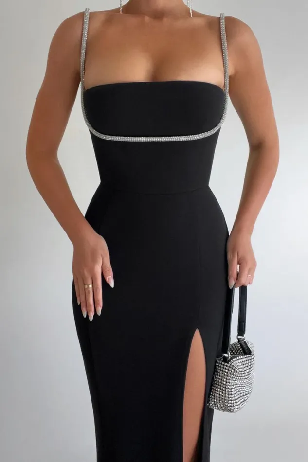 Sharley Midi Dress 8211 Diamante Detail Pencil Dress In Black Women Showpo Curve Clothes Sharley Midi Dress 8211 Diamante Detail Pencil Dress In Black Women Showpo Curve Clothes