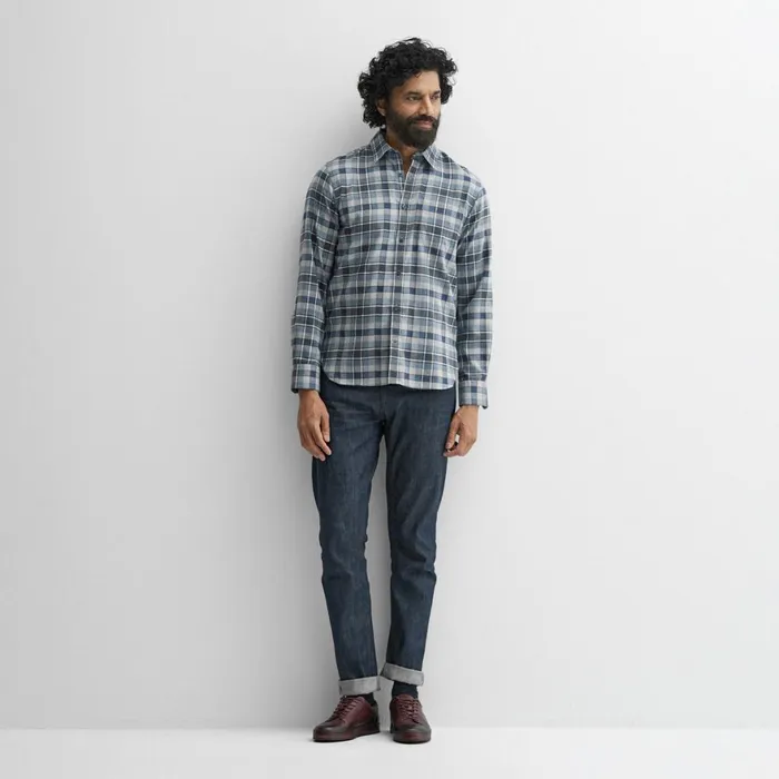 Shirts Men Oliver Sweeney Censo NavyGrey Check Shirts Men Oliver Sweeney Censo NavyGrey Check