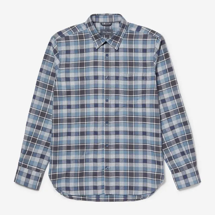 Shirts Men Oliver Sweeney Censo NavyGrey Check Shirts Men Oliver Sweeney Censo NavyGrey Check