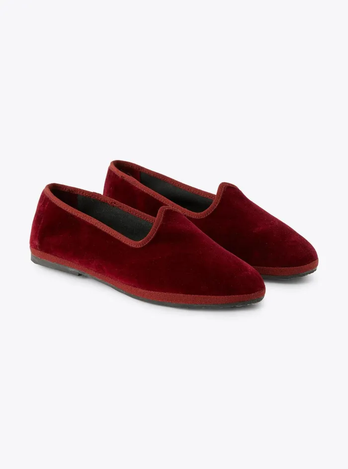 Shoes Girl 216 Il Gufo Smooth Velvet Slippers