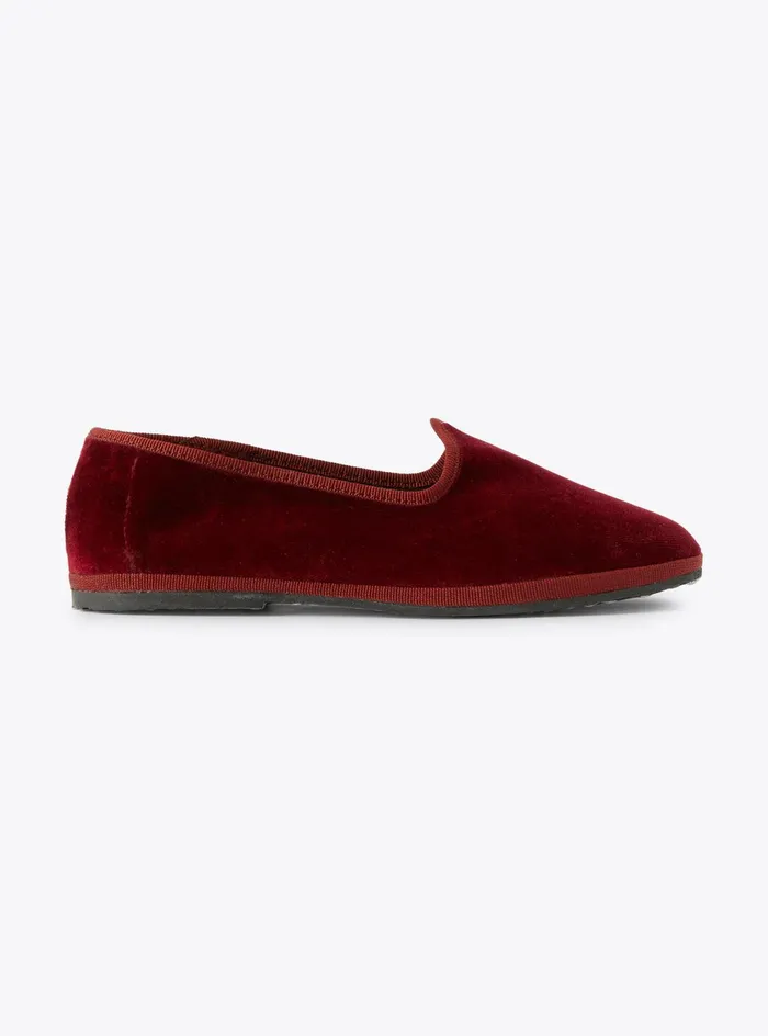 Shoes Girl 216 Il Gufo Smooth Velvet Slippers