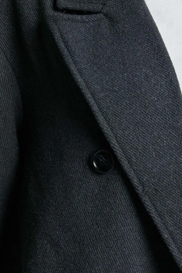 Silvena Coat 8211 Oversized Longline Tailored Coat In Slate Grey Women Showpo Jackets and Coats