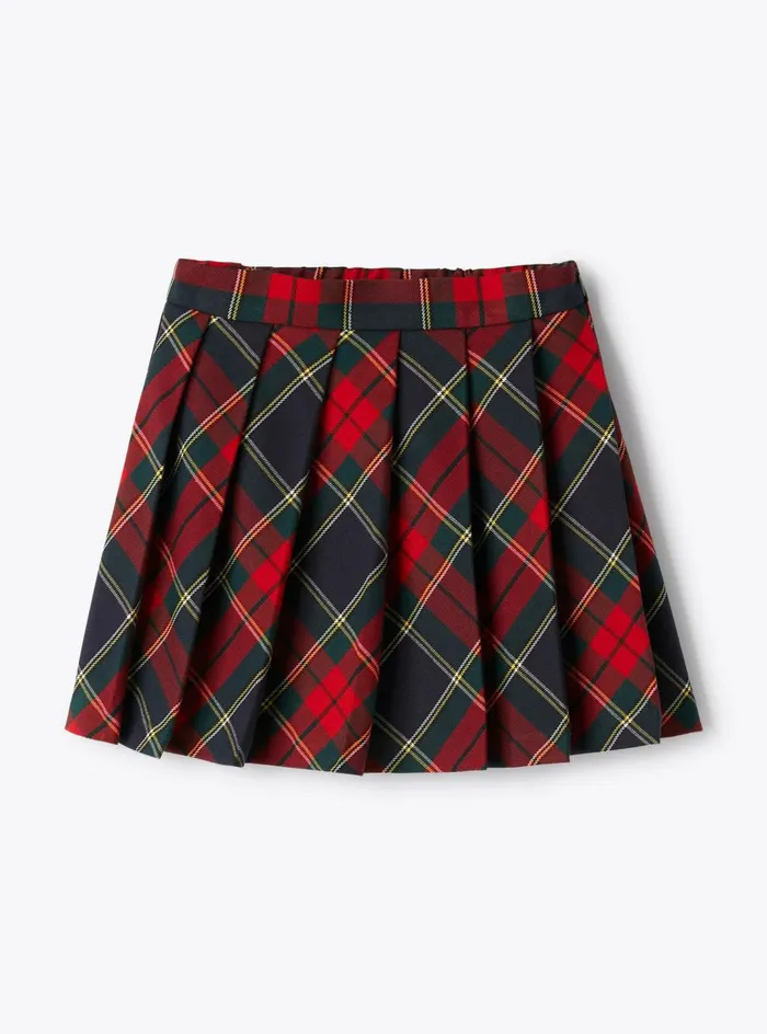 Skirts Girl 216 Il Gufo Pleated Tartan Skirt