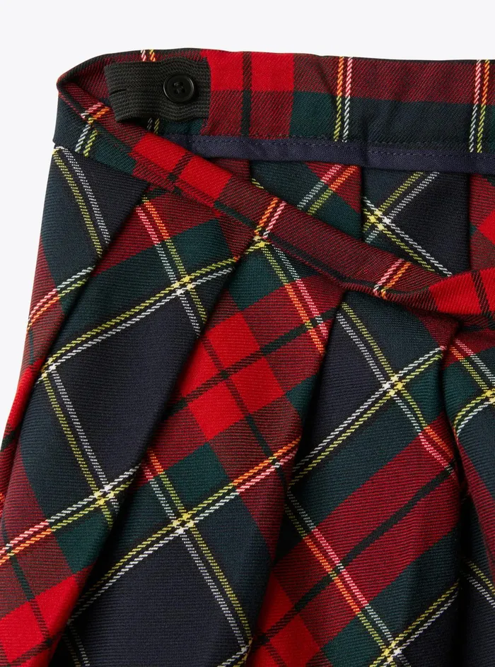 Skirts Girl 216 Il Gufo Pleated Tartan Skirt