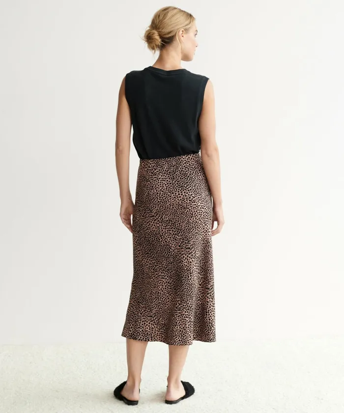 Skirts Women Jenni Kayne Cheetah Slip Skirt Clay Cheetah