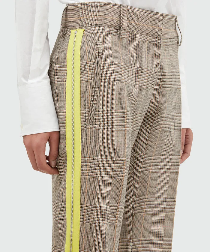 SlimFit Wool Prince Of Wales Pants Women MSGM Pants And Shorts