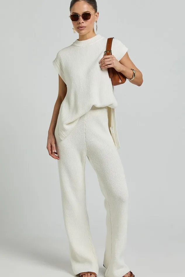 Sndys The Label 8211 Oak Pants In Vintage White Women Showpo Pants
