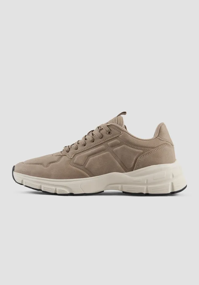 Sneakers Men Antony Morato Maui Running Sneakers In NubuckEffect Fabric Beige