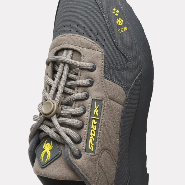 Sneakers Mens Spyder Unisex Spyder X Reebok Classic Leather Trail Shoes 8211 Grey