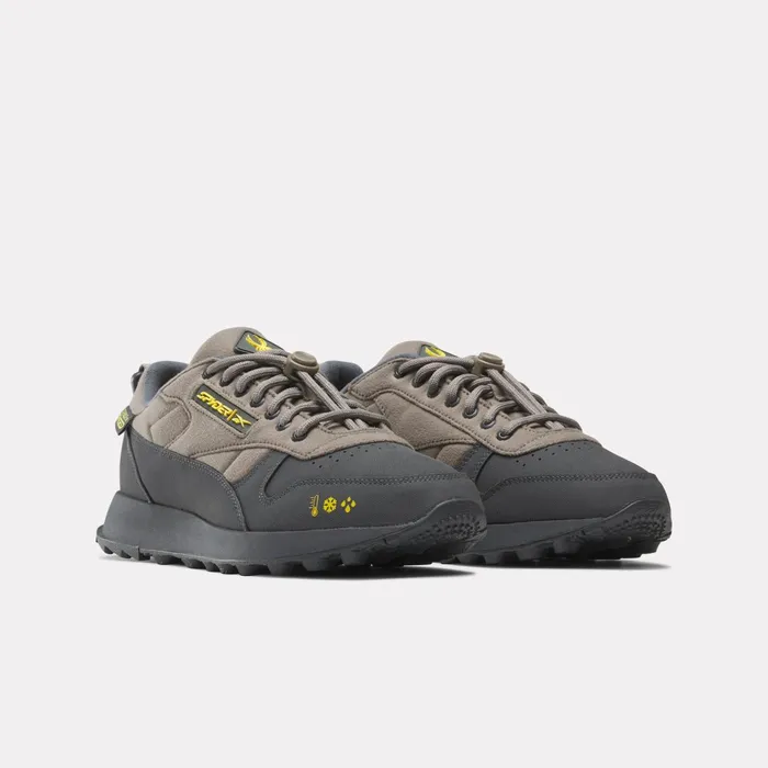 Sneakers Mens Spyder Unisex Spyder X Reebok Classic Leather Trail Shoes 8211 Grey