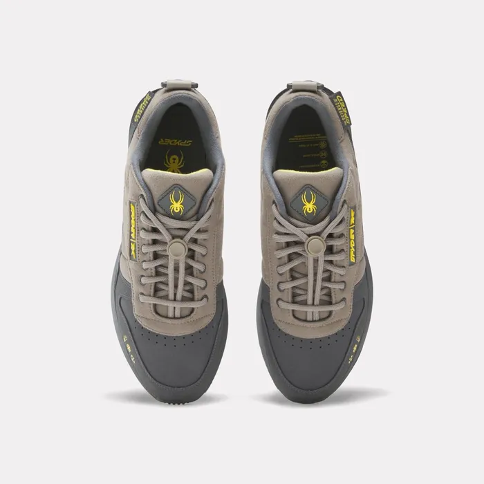 Sneakers Mens Spyder Unisex Spyder X Reebok Classic Leather Trail Shoes 8211 Grey