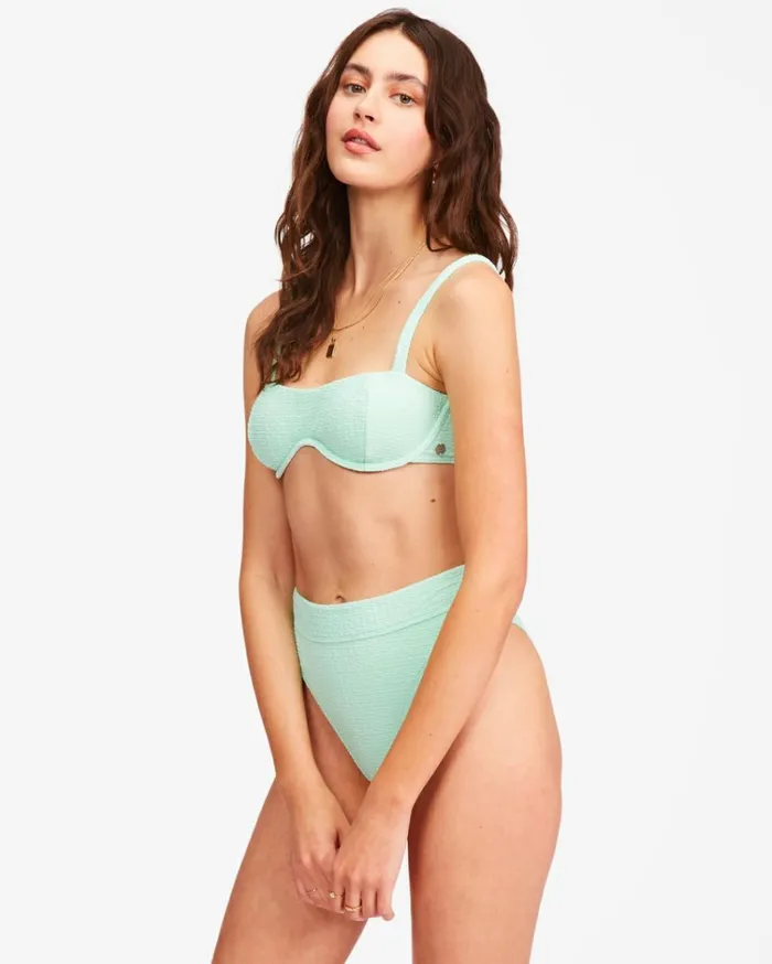 So Dazed Maui Rider HighWaisted Bikini Bottoms Spearmint Women Billabong Bikinis