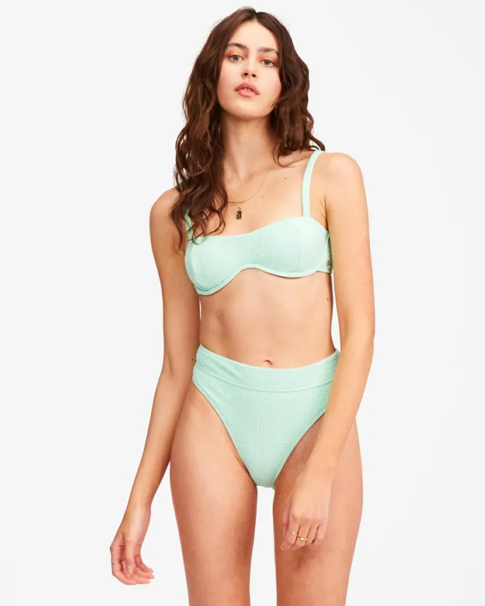 So Dazed Maui Rider HighWaisted Bikini Bottoms Spearmint Women Billabong Bikinis