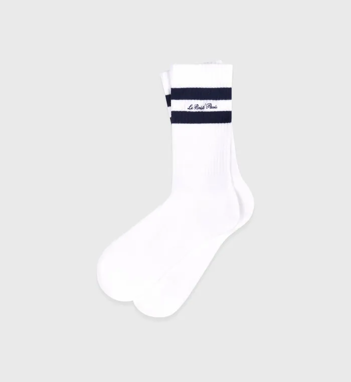 Socks Women Sporty and Rich Faubourg Socks 8211 WhiteNavy
