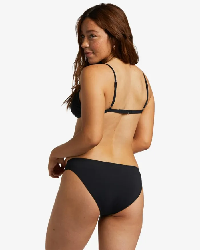 Sol Searcher Ceci Triangle Bikini Top Black Pebble 2 Women Billabong Bikinis