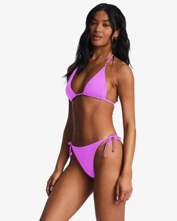 Sol Searcher TieSide Tanga Bikini Bottoms Bright Orchid Women Billabong Bikinis