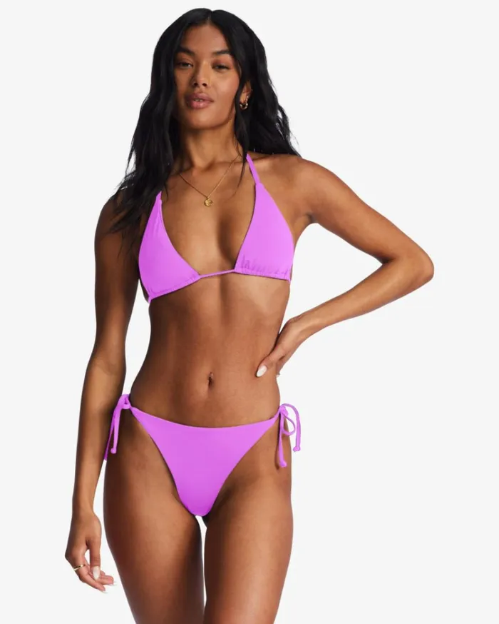 Sol Searcher TieSide Tanga Bikini Bottoms Bright Orchid Women Billabong Bikinis