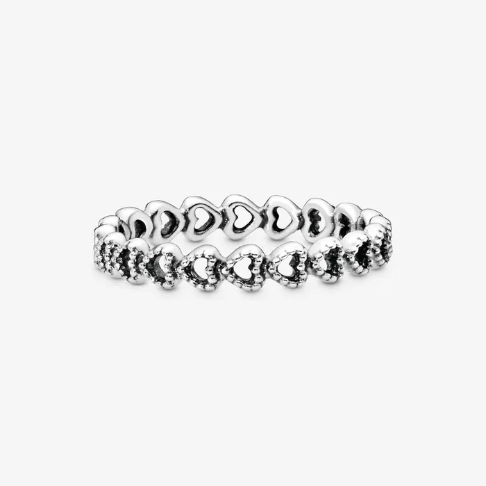 Stackable Rings Women Pandora Band Of Hearts Ring
