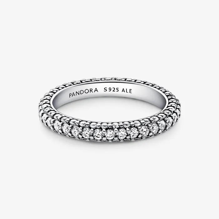 Stackable Rings Women Pandora Online Timeless Pav Singlerow Ring Sterling Silver