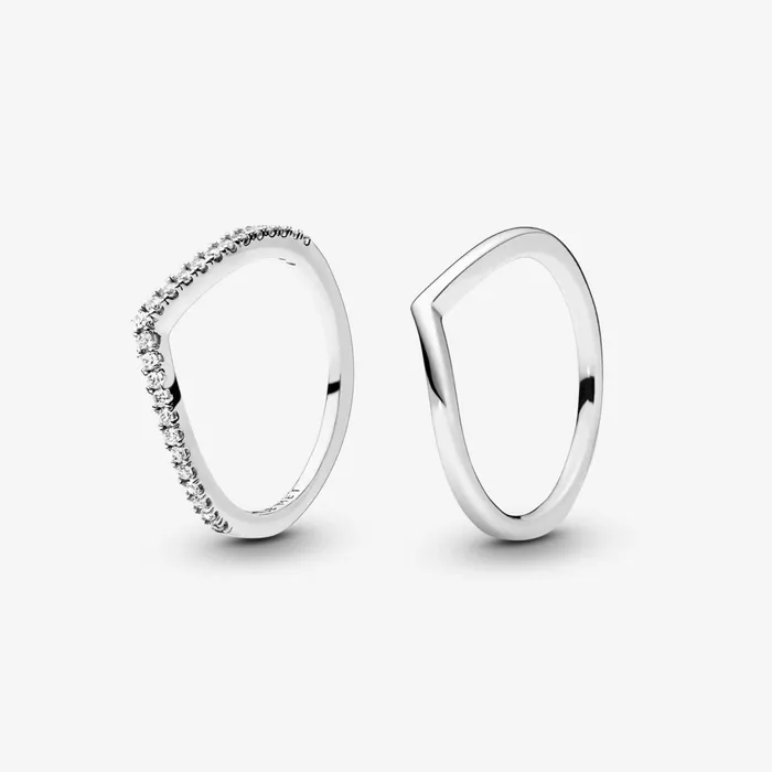 Stackable Rings Women Pandora Wish Ring Bundle