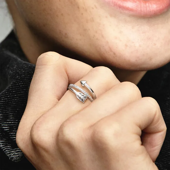 Statement Rings Women Pandora WrapAround Arrow Ring