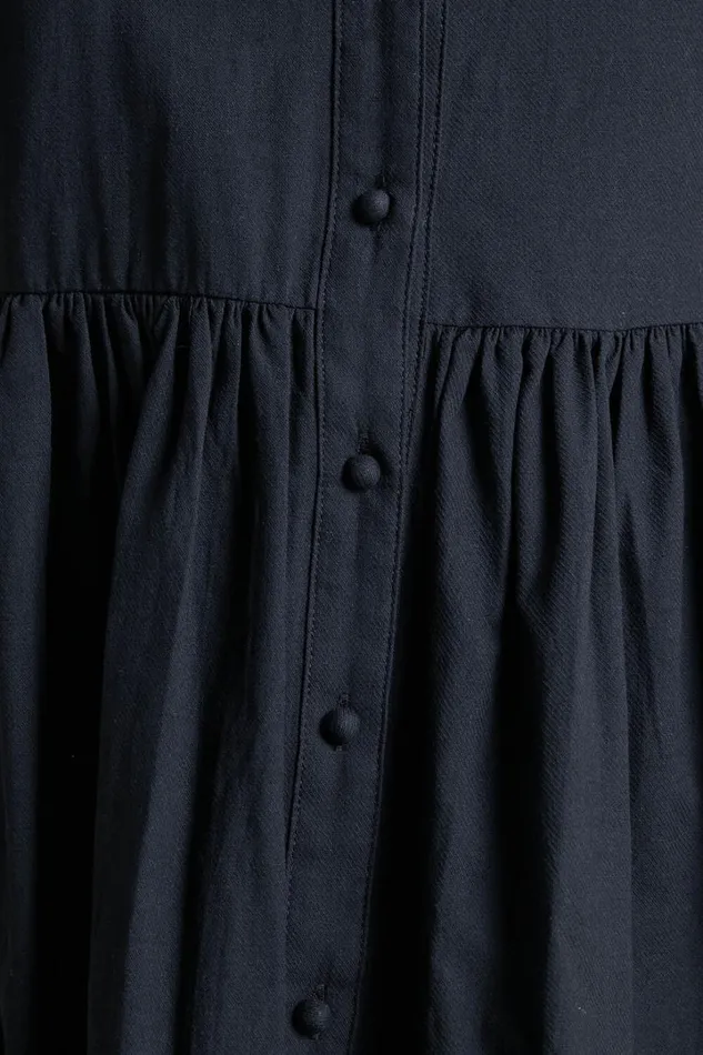 Staycation Mini Dress 8211 Smock Button Up Dress In Black Women Showpo Curve Clothes