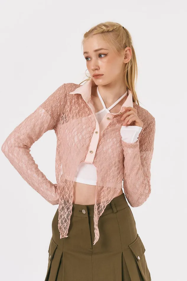 Storets Abigail Lace Top Women Tops